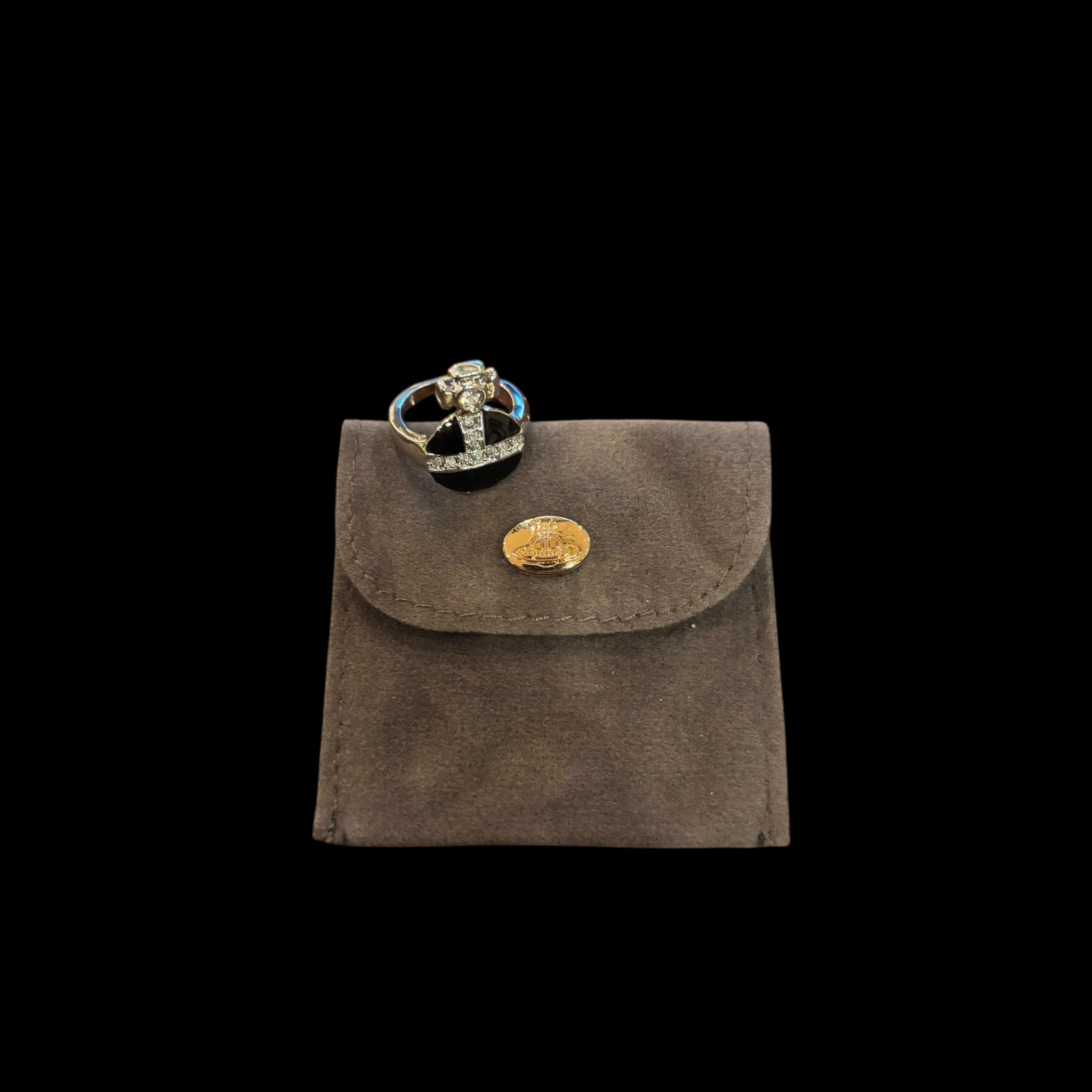 Vivienne Westwood Rhinestone Cross Ring