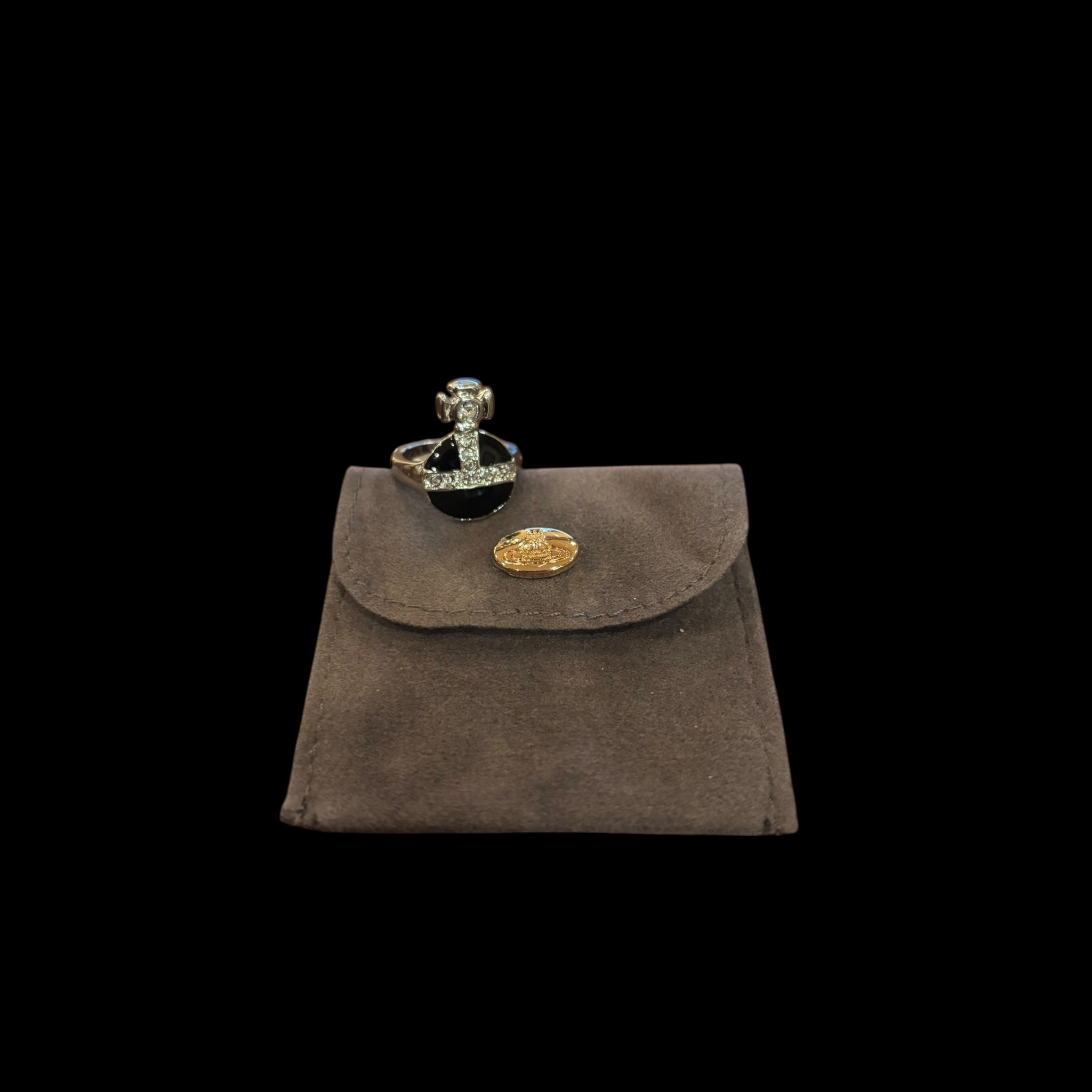 Vivienne Westwood Rhinestone Cross Ring