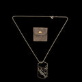 Vivienne Westwood Outline Orb Dog Tag Necklace